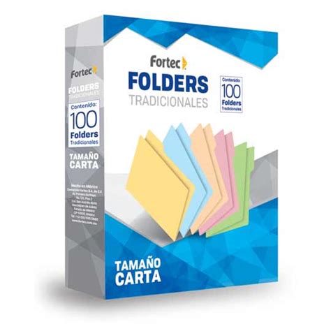 Folder De Papel TamaÑo Carta Fortec Fcm 03 Tipo 12 Ceja Color Amarillo