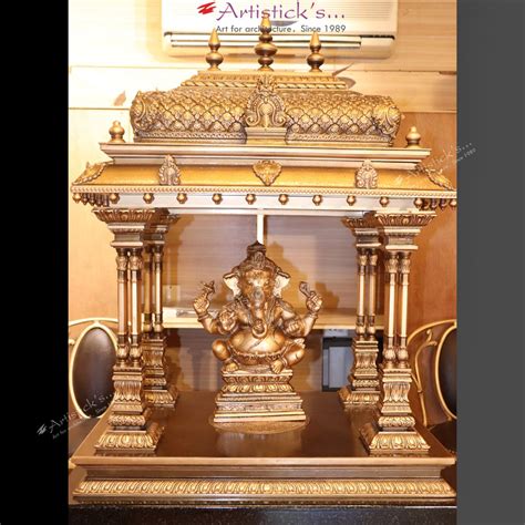 Artisticks Brass Temple For Pooja Room Size W35h315d193 At