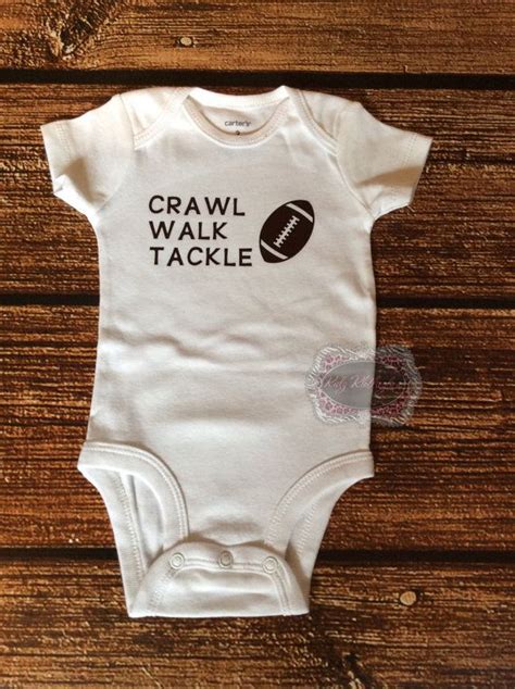 Baby Onesie Football Onesie Crawl Walk Tackle By Kidzklothezline Baby