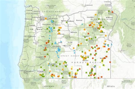 Interactive Map Of Geothermal Wells And Springs In Oregon American