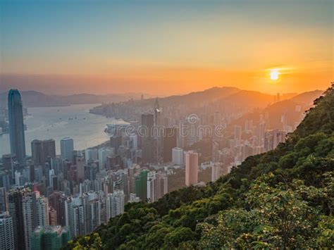 Hong Kong Sunrise View Stock Image Image Of City Hongkong 103937207