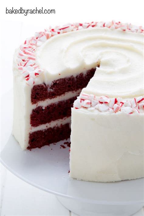 Red Velvet Layer Cake With Peppermint Cream Cheese Frosting Recipe From