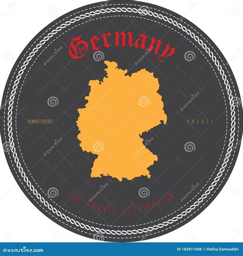 Germany Label Travel German Cities Symbol Famous German Architectural