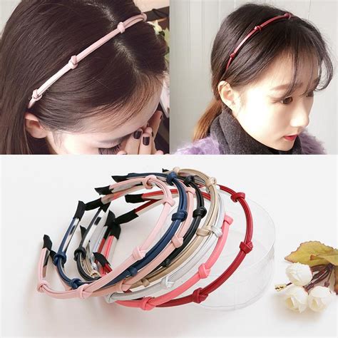 Korea Contracted And Fashionable Classic Tie Pu Leather Or Cloth Hair