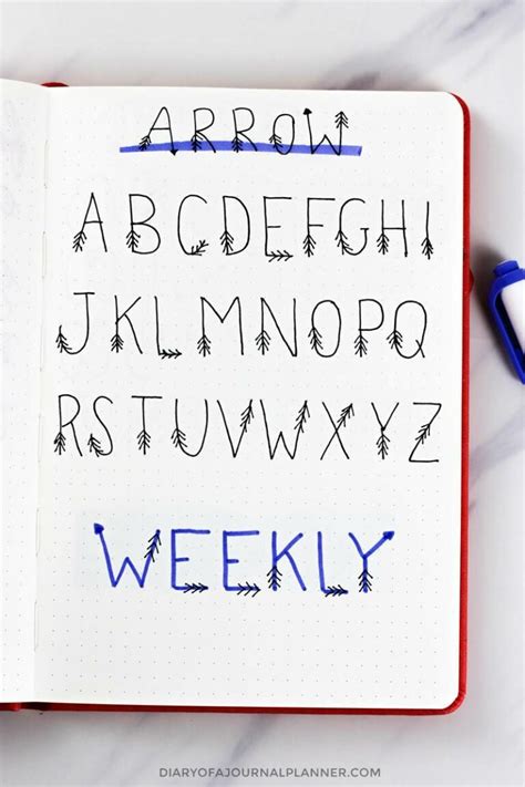 Bullet Journal Fonts 14 Fonts For Bullet Journal You Need To Try