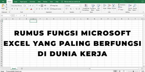 Rumus Microsoft Excel Yang Sering Dipakai Dunia Kerja Colinurquhart My Xxx Hot Girl