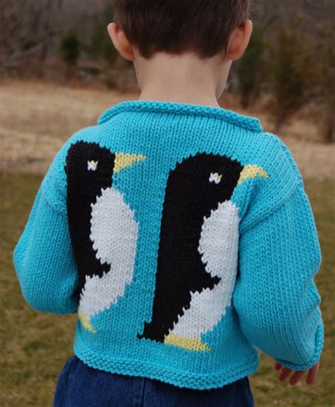 Penguin Sweater To Knit Pdf Pattern Instant Download Etsy