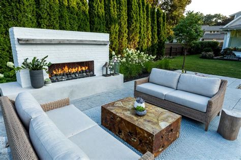 Outdoor Sitting Area With Fireplace Hgtv