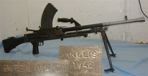 Ww2 1942 Canadian Inglis Mk 1m 303 Calibre Bren Light Machine Gun