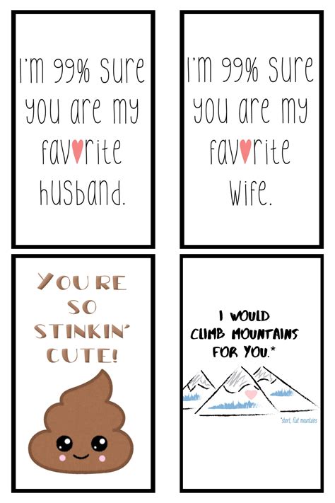 Funny Printable Valentines Day Cards