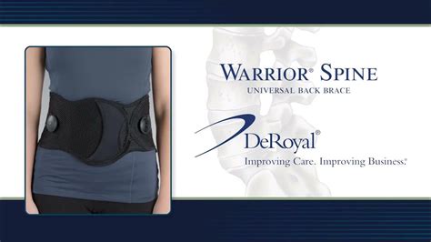 How To Use Deroyal Warrior Spine Universal Back Brace Youtube