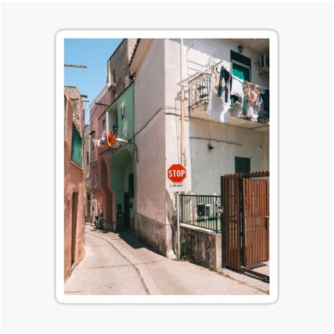 Procida Italian Street Corner Sticker For Sale By Michieldros Redbubble