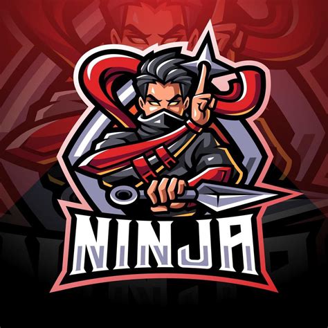 Ninja Esport Mascot Logo Design 2597028 Vector Art At Vecteezy