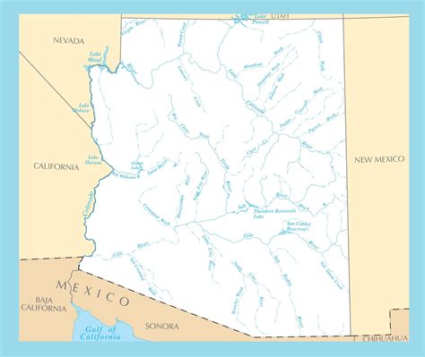map of arizona political physical geographical transportation and cities map whatsanswer