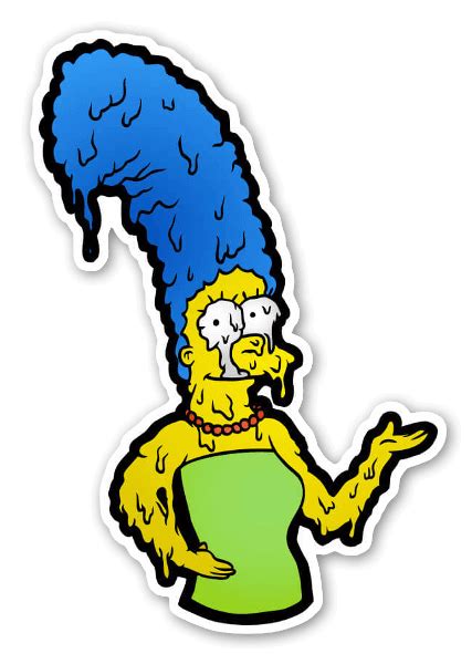 Marge Simpson Derretida Cortadas Loja Stickerapp