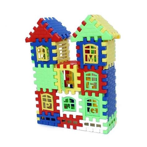 Buy 24pcs Plastic House Diy Building Blocks Intelligent Developmental