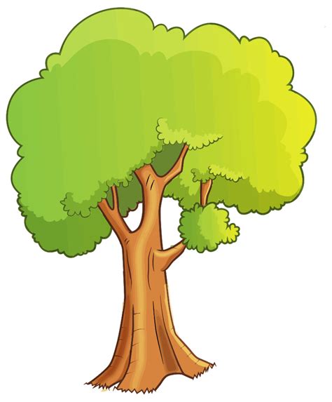 Onlinelabels Clip Art Cartoon Tree Isolated