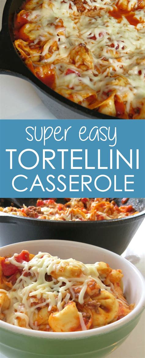 Cook the tortellini according to package directions. Baked Tortellini Casserole - Written Reality