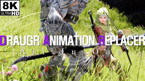 Skyrim Mod I Draugr Animation Replacer Mod All In One Youtube