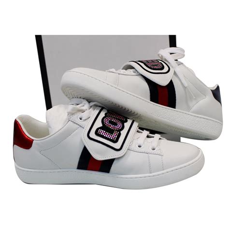 Gucci Ace Loved Low Top Sneakers White 505329 Us 55