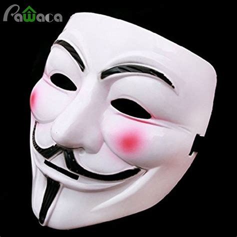 Vendetta Masque Guy Fawkes Mask Halloween Cosplay Costume - Cosplay Mask V For Vendetta Mask Movie Guy Fawkes Anonymous Fancy