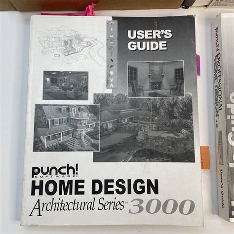 Punch Professional Home Design Suite Platinum Manuals Only In Original