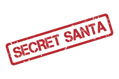 Secret Santa Rubber Stamp Stencil Graphic By Graphicsfarm · Creative