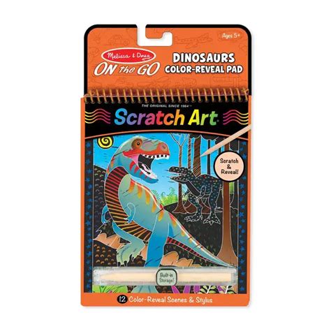 Dont Miss Scratch Art Color Reveal Pictures Dinosaurs Rainbow