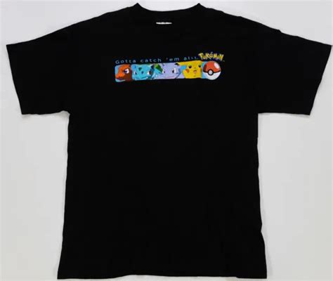 rare vintage pokemon gotta catch em all starters 1999 pikachu t shirt 90s youth 79 99 picclick