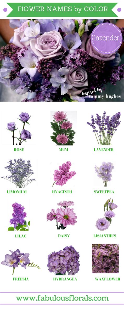 Names Of Purple Flowers For Wedding