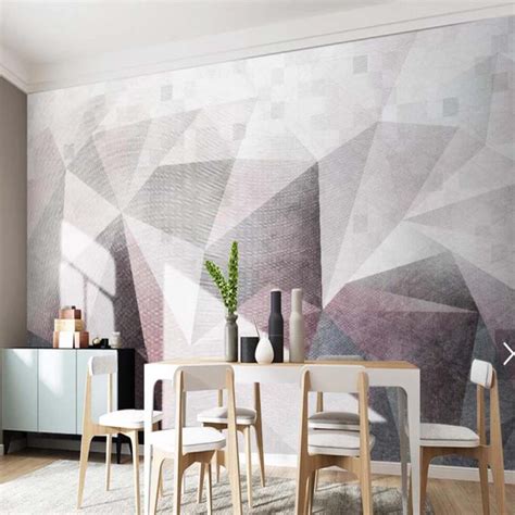 3d Abstract Stripe Line Geometry Mural Larger Size Photo Wallpaper