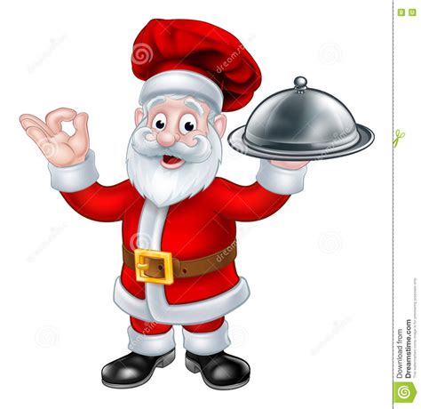 Christmas Santa Cook Chef Cartoon Vector CartoonDealer Com 59116351