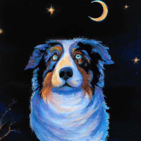 Australian Shepherd Dog Painting By Stellart Studio Fine Art America