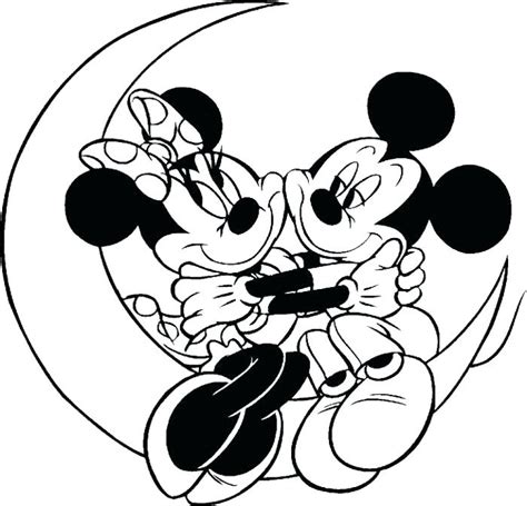 Minnie Mouse Valentine Coloring Pages At Free