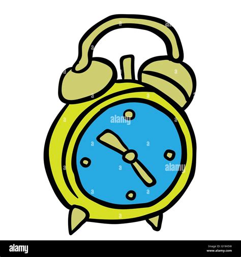 Alarm Clock Cartoon Illustration Stock Vector Image And Art Alamy