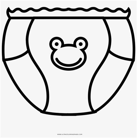 Diaper Coloring Page