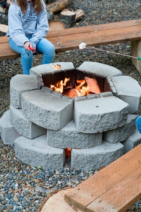 Do it yourself fire pits. Cheap Fire Pit Ideas · The Typical Mom