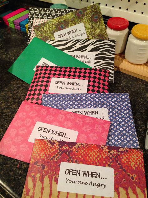 Graduation gifts for daughter from college. Open When letters for my daughter going to college | Open ...