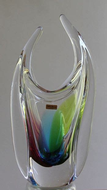 Art Glass Japan Rainbow Bull Vase Collectors Weekly Glass Art