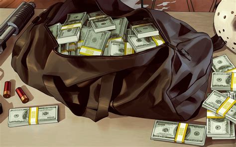 Wallpaper Rockstar Games Video Games Grand Theft Auto V Money