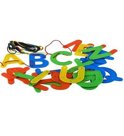 Craftplay Plastic Lacing Letters Full Alphabet In Uppercase
