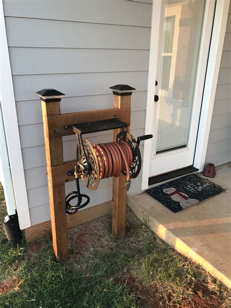 Hose Reel Made By Jkl Services Like On Facebook Garden Hose Storage Outdoor Projects Front Yard