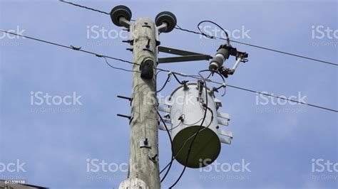 Transformer And Fuses On An Electrical Pole Stock Photo Download