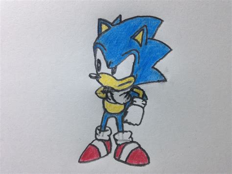 Sonic Drawing Classic Sonic Tyson Hesse Style By Acetimerad On