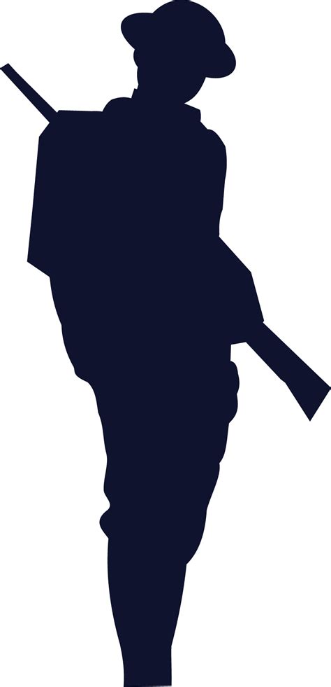 Doughboy Shadow Soldier Silhouette Remembrance Day Art Anzac Soldiers