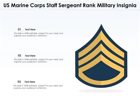 Us Marine Corps Staff Sergeant Rank Military Insignia Presentation