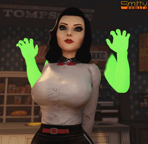 Rule 34 3d 3d Artwork Animated Annoyed Areolae Big Breasts Bioshock Bioshock Infinite Black