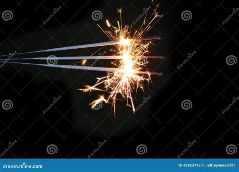 Sparklers Stock Image Image Of Spark Night July Light 43923793