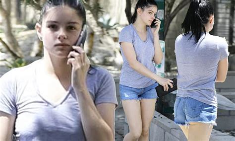 ariel winter shows off her pert derriere in cutoff jean shorts while out in los angeles daily