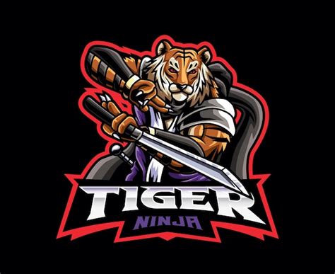 Premium Vector Tiger Mascot Logo Design